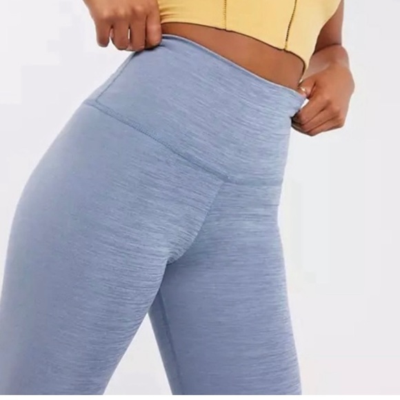 Nike Yoga Ruched High-Waist Leggings Blue, Size: S - Picture 5 of 10